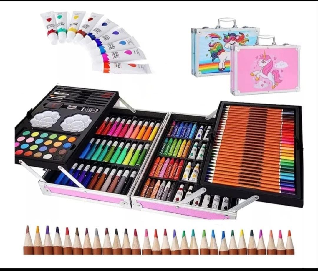 Vista 2 de Set De Arte Para Niños Maleta Plegable - COLOR: AZUL